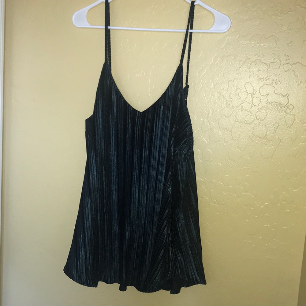 Velvet dark green tank top